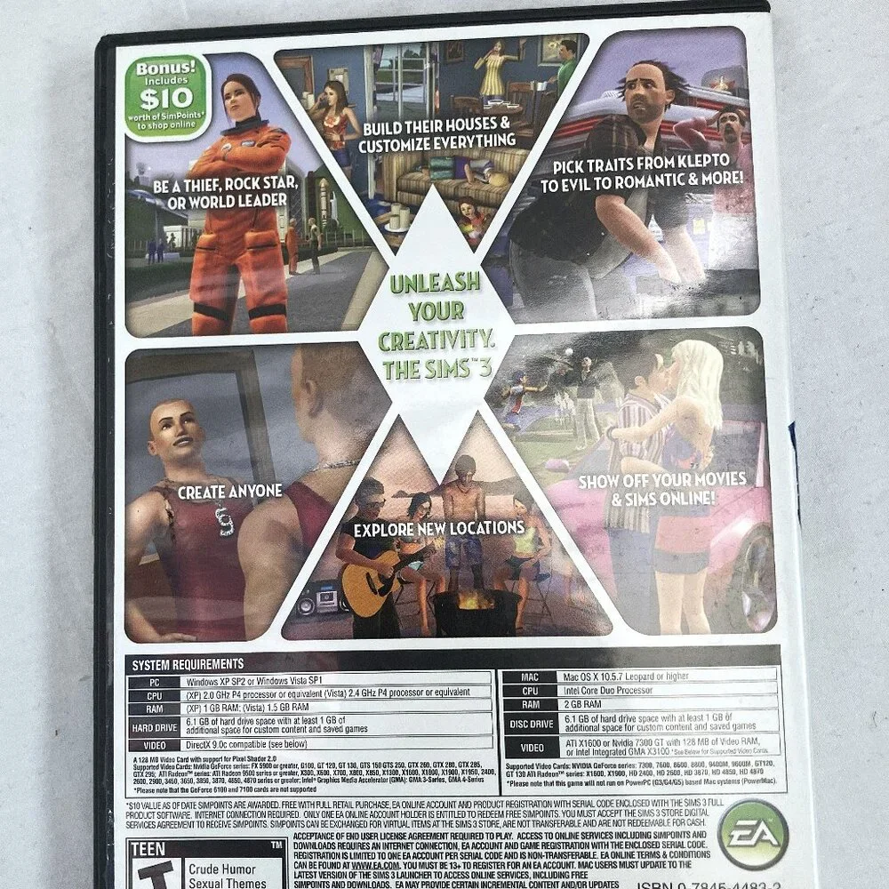 The SIMS 3 PC Game (Windows/Mac: Mac and Windows, 2009)